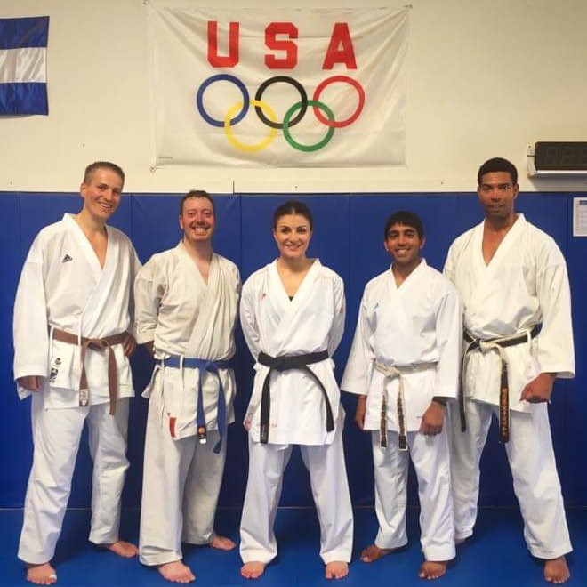 Group joint training with Tri-Valley Pleasanton Seiwakai Karate