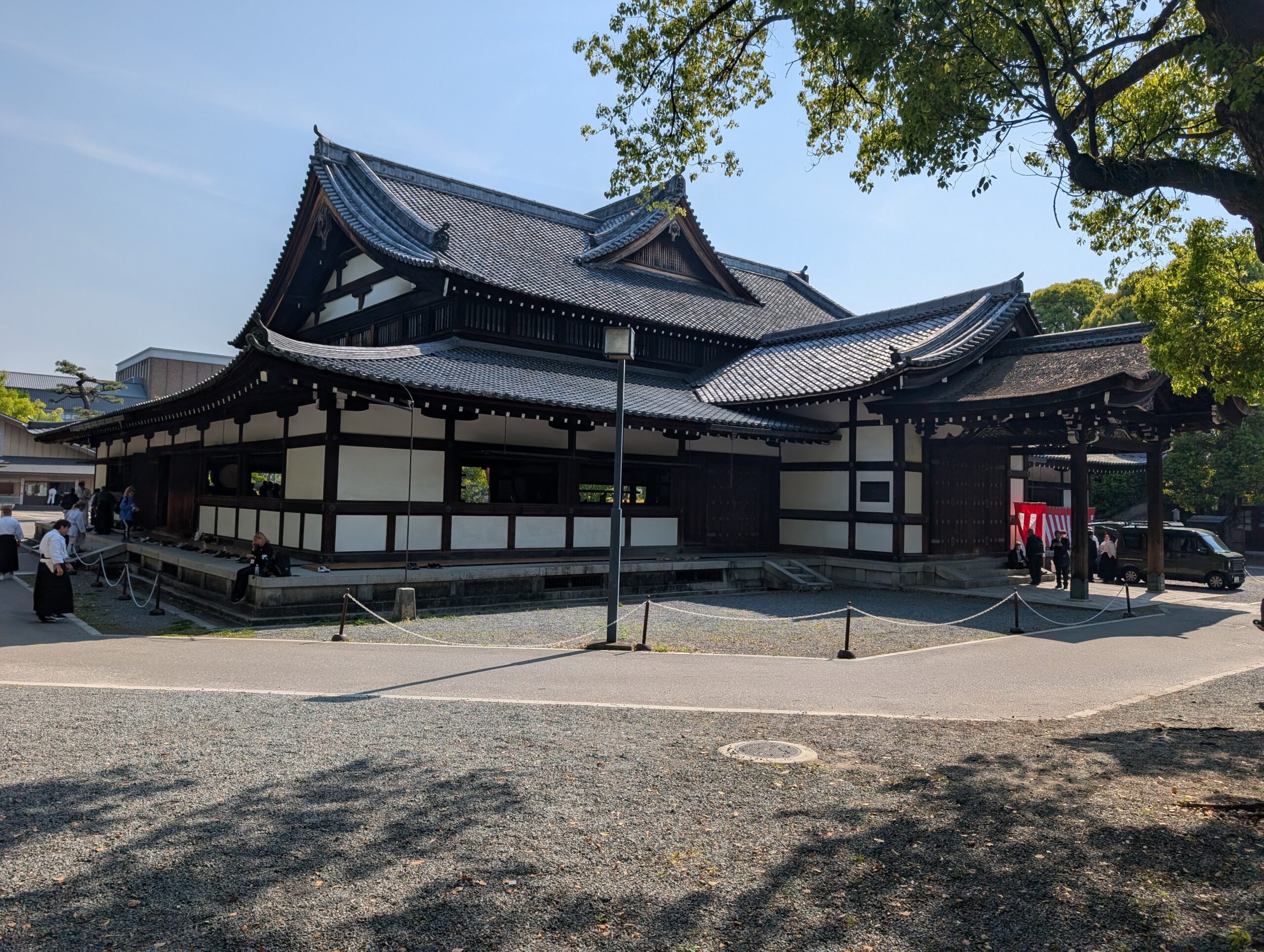 Outside view of the Old Butokuden in Kyoto